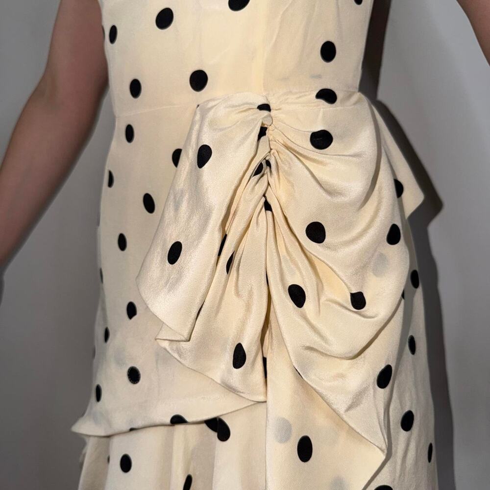 Marc by Marc Jacobs Silk Polka Dot Bubble Hem Dress Size 2 - Picture 3 of 8